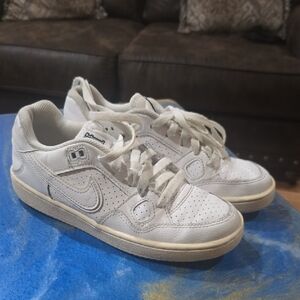 Size 5.5 Nike Kids' White Sneakers